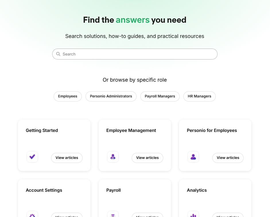 User-facing documentation